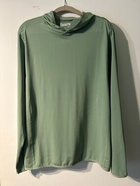 Duluth Trading Co Green Sun Shirt Hoodie